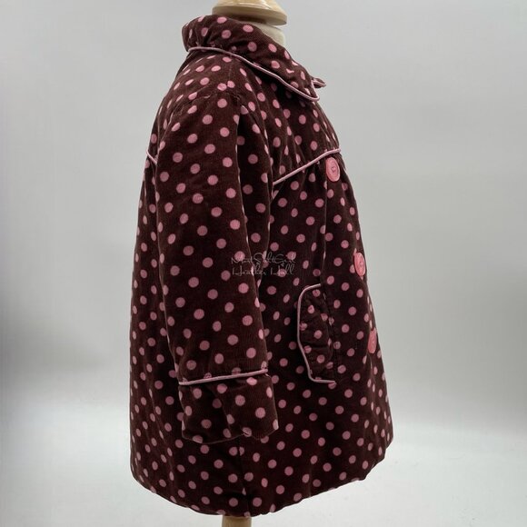 Penelope Mack Corduroy Polka Dot Double-Breasted Peacoat 18 Months - Picture 4 of 6